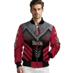 arizona diamondbacks arrow layer red black bomber jacket best selling.webp