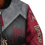 arizona diamondbacks arrow layer red black bomber jacket best selling.webp