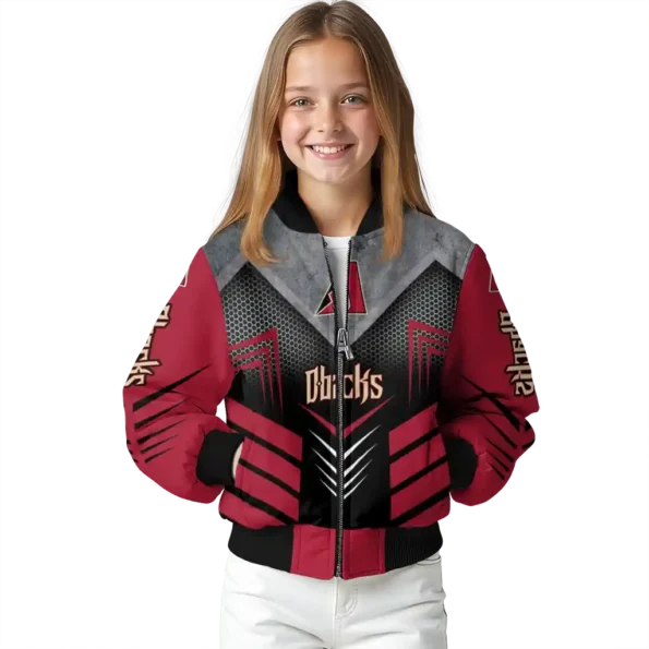 arizona diamondbacks arrow layer red black bomber jacket top rated.webp