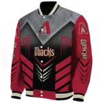 arizona diamondbacks arrow layer red black varsity jacket best selling