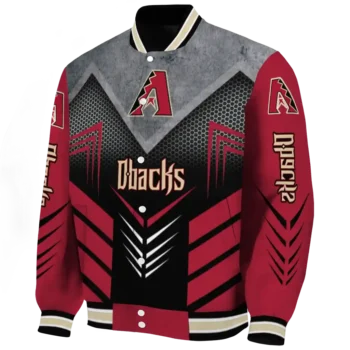arizona diamondbacks arrow layer red black varsity jacket best selling