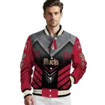 arizona diamondbacks arrow layer red black varsity jacket best selling