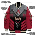 arizona diamondbacks arrow layer red black varsity jacket best selling