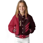 arizona diamondbacks triple side stripes red black varsity jacket best selling