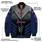 atlanta braves arrow layer navy black bomber jacket best selling.webp