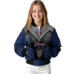 atlanta braves arrow layer navy black bomber jacket best selling.webp