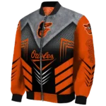 baltimore orioles arrow layer orange black bomber jacket best selling
