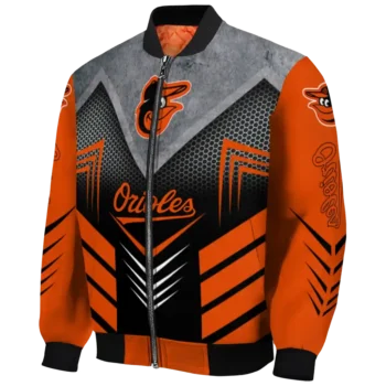 baltimore orioles arrow layer orange black bomber jacket best selling