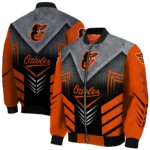 baltimore orioles arrow layer orange black bomber jacket best selling