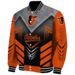 baltimore orioles arrow layer orange black varsity jacket best selling