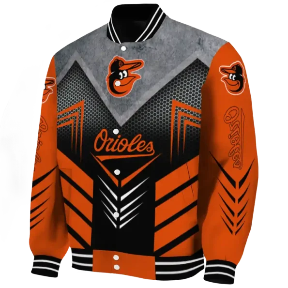 baltimore orioles arrow layer orange black varsity jacket best selling