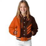 baltimore orioles triple side stripes orange black varsity jacket best selling