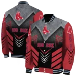 boston red sox arrow layer red black varsity jacket best selling