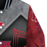 boston red sox arrow layer red black varsity jacket best selling