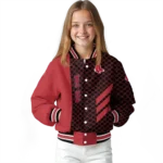 boston red sox triple side stripes red black varsity jacket best selling