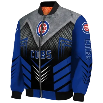 chicago cubs arrow layer blue black bomber jacket best selling