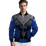 chicago cubs arrow layer blue black bomber jacket best selling