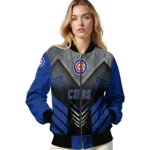 chicago cubs arrow layer blue black bomber jacket best selling