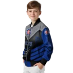 chicago cubs arrow layer blue black bomber jacket best selling