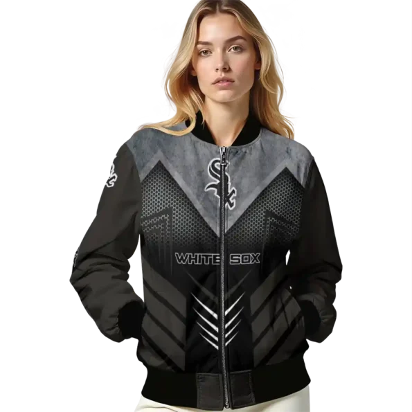chicago white sox arrow layer black bomber jacket latest model