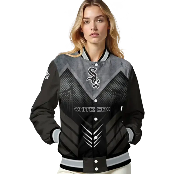 chicago white sox arrow layer black varsity jacket latest model