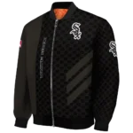 chicago white sox triple side stripes black bomber jacket best selling
