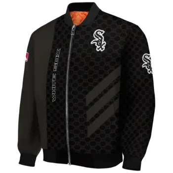 chicago white sox triple side stripes black bomber jacket best selling