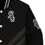 chicago white sox triple side stripes black varsity jacket best selling