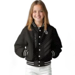 chicago white sox triple side stripes black varsity jacket best selling