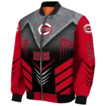 cincinnati reds arrow layer red black bomber jacket best selling