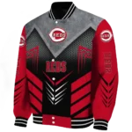 cincinnati reds arrow layer red black varsity jacket best selling