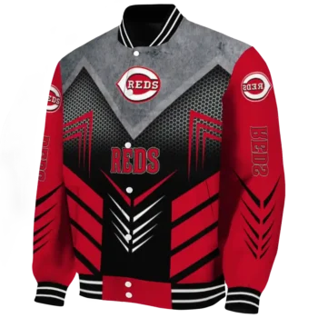 cincinnati reds arrow layer red black varsity jacket best selling