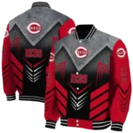 cincinnati reds arrow layer red black varsity jacket best selling