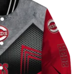 cincinnati reds arrow layer red black varsity jacket best selling