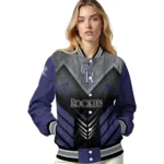 colorado rockies arrow layer blue black varsity jacket best selling