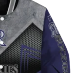 colorado rockies arrow layer blue black varsity jacket best selling