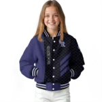 colorado rockies triple side stripes blue black varsity jacket best selling