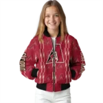 custom arizona diamondbacks bolt stripe red bomber jacket best selling.webp
