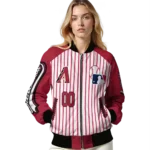 custom arizona diamondbacks eagle baseball red white bomber jacket best selling.webp