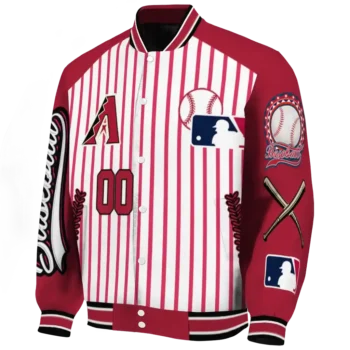 custom arizona diamondbacks eagle baseball red white varsity jacket best selling