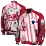 custom arizona diamondbacks eagle baseball red white varsity jacket best selling