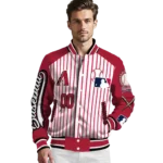 custom arizona diamondbacks eagle baseball red white varsity jacket best selling