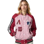 custom arizona diamondbacks eagle baseball red white varsity jacket best selling