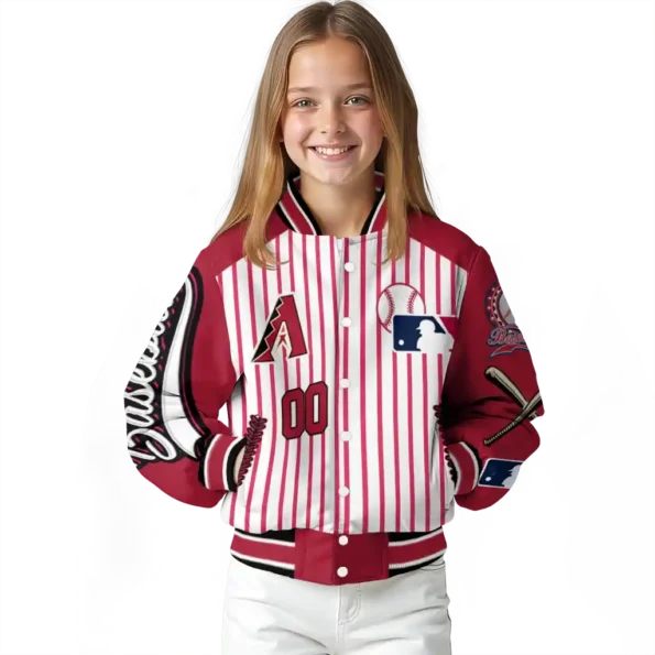 custom arizona diamondbacks eagle baseball red white varsity jacket top rated