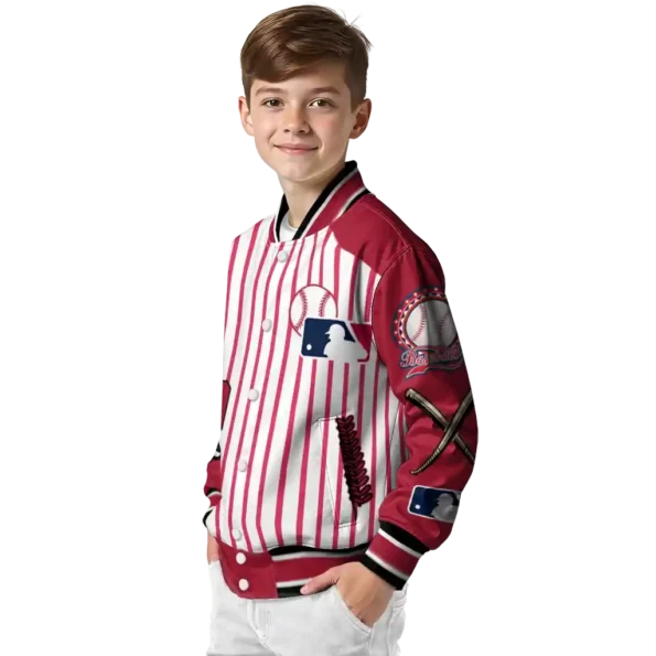 custom arizona diamondbacks eagle baseball red white varsity jacket trendy