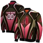 custom arizona diamondbacks mesh chest black crocs black bomber jacket best selling.webp