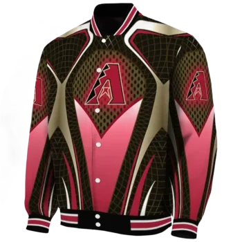 custom arizona diamondbacks mesh chest black crocs black varsity jacket best selling