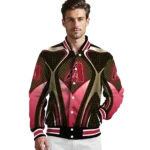 custom arizona diamondbacks mesh chest black crocs black varsity jacket best selling