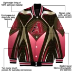 custom arizona diamondbacks mesh chest black crocs black varsity jacket best selling