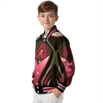 custom arizona diamondbacks mesh chest black crocs black varsity jacket best selling